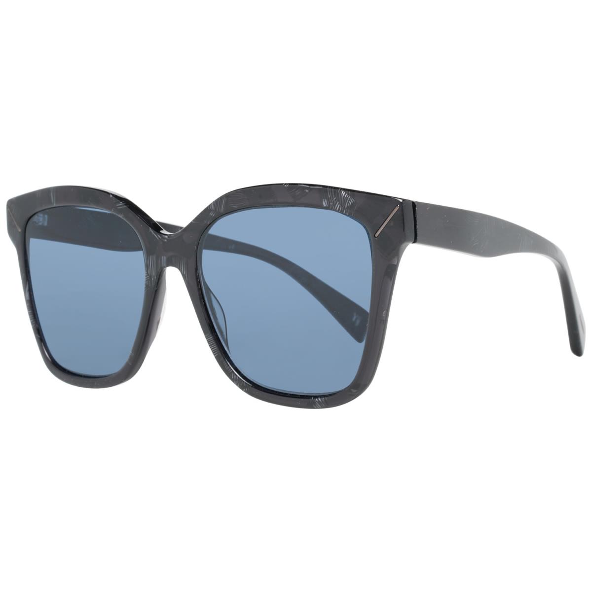 Yohji Yamamoto 5002-024 Grey Shell / Blue Lens Sunglasses