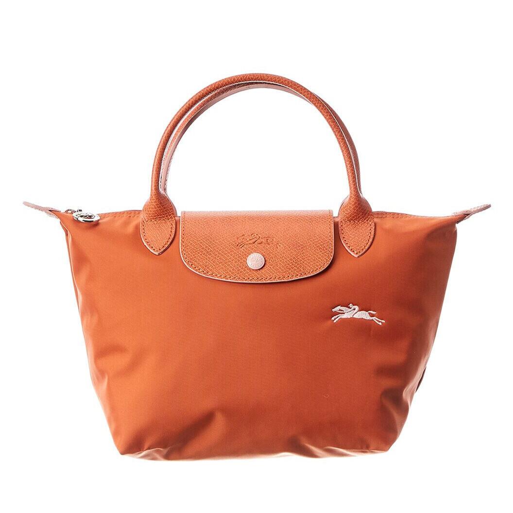 Longchamp Le Pliage Type S Club Small Tote 1621619 Rust Orange