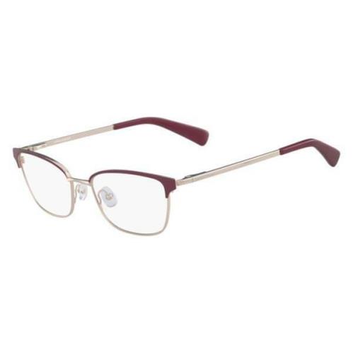 Longchamp LO2102 519 Lilac Gold Eyeglasses 52mm with Case