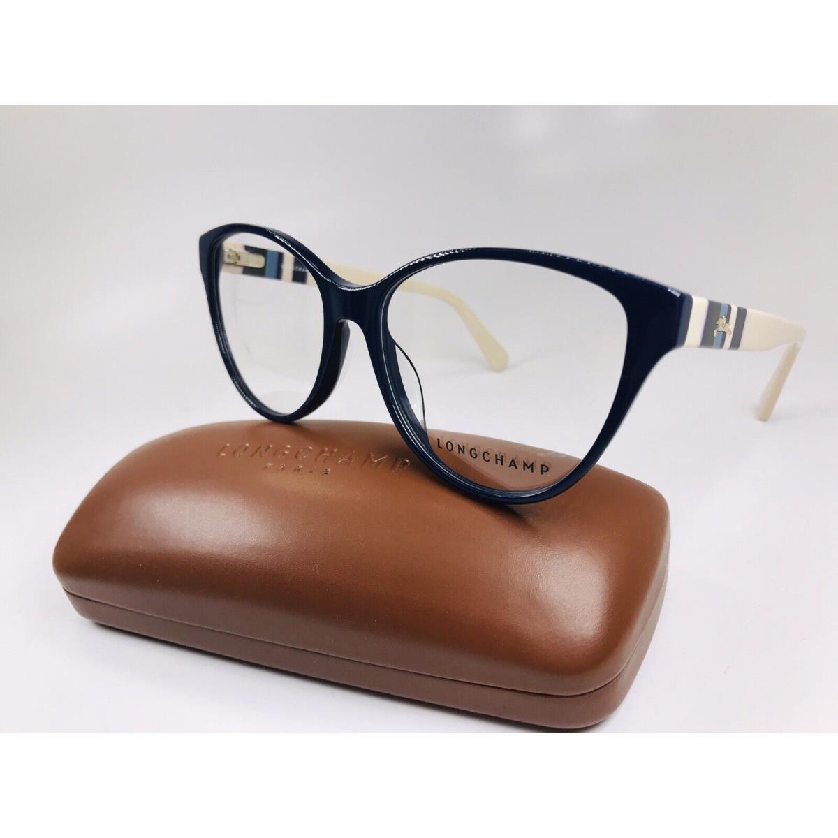 Longchamp LO2634 424 Dark Blue Eyeglasses 54mm with Case