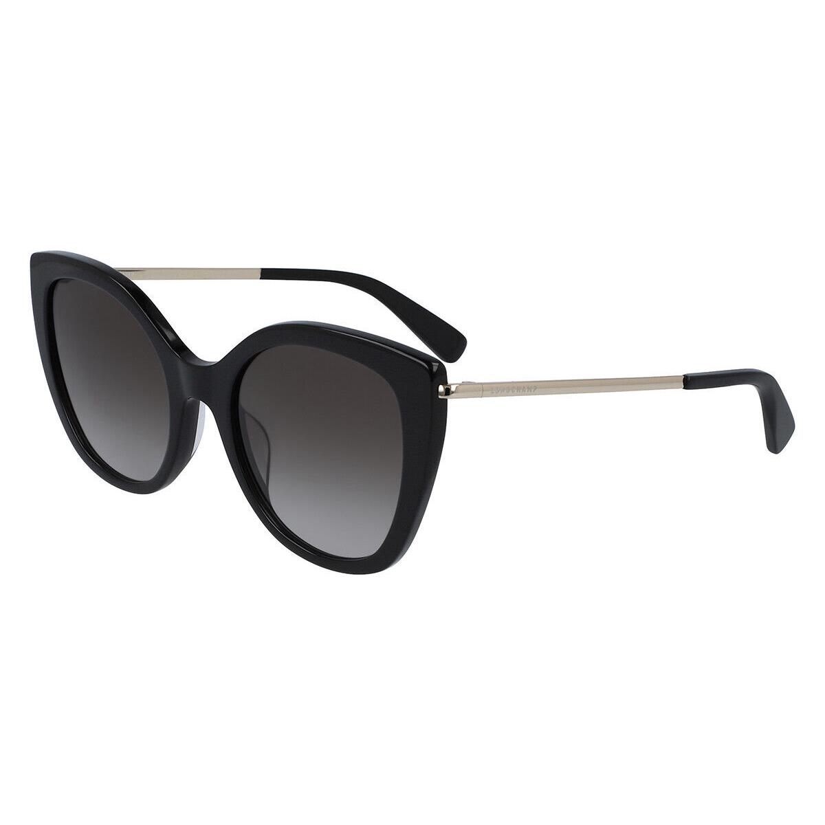 Longchamp LO 636S 005 Black Sunglasses with Grey Gradient Lenses