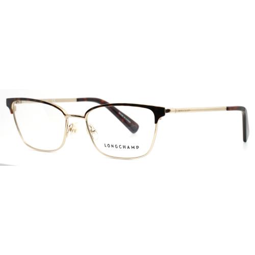 Longchamp LO2102 214 Havana Womens Cat Eye Full Rim Eyeglasses 52-17-135 B:34