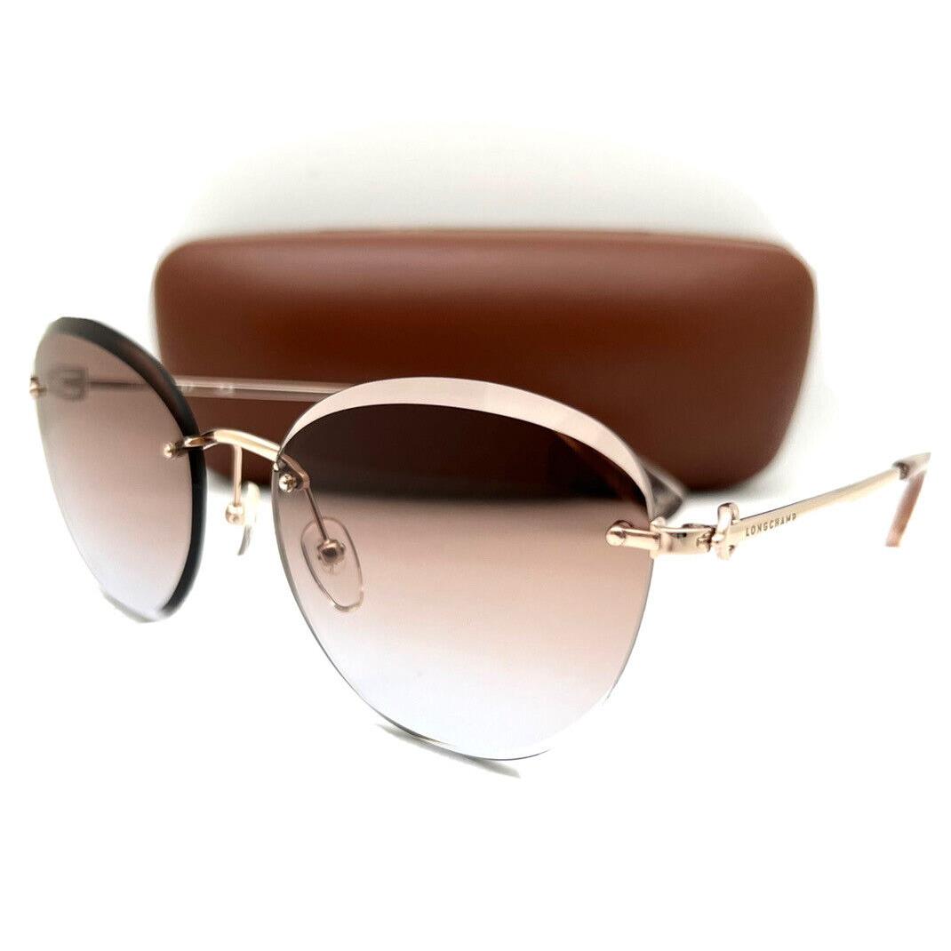 Longchamp Sunglasses LO 128S 770 Rose Gold 58-18-140 with Case 2