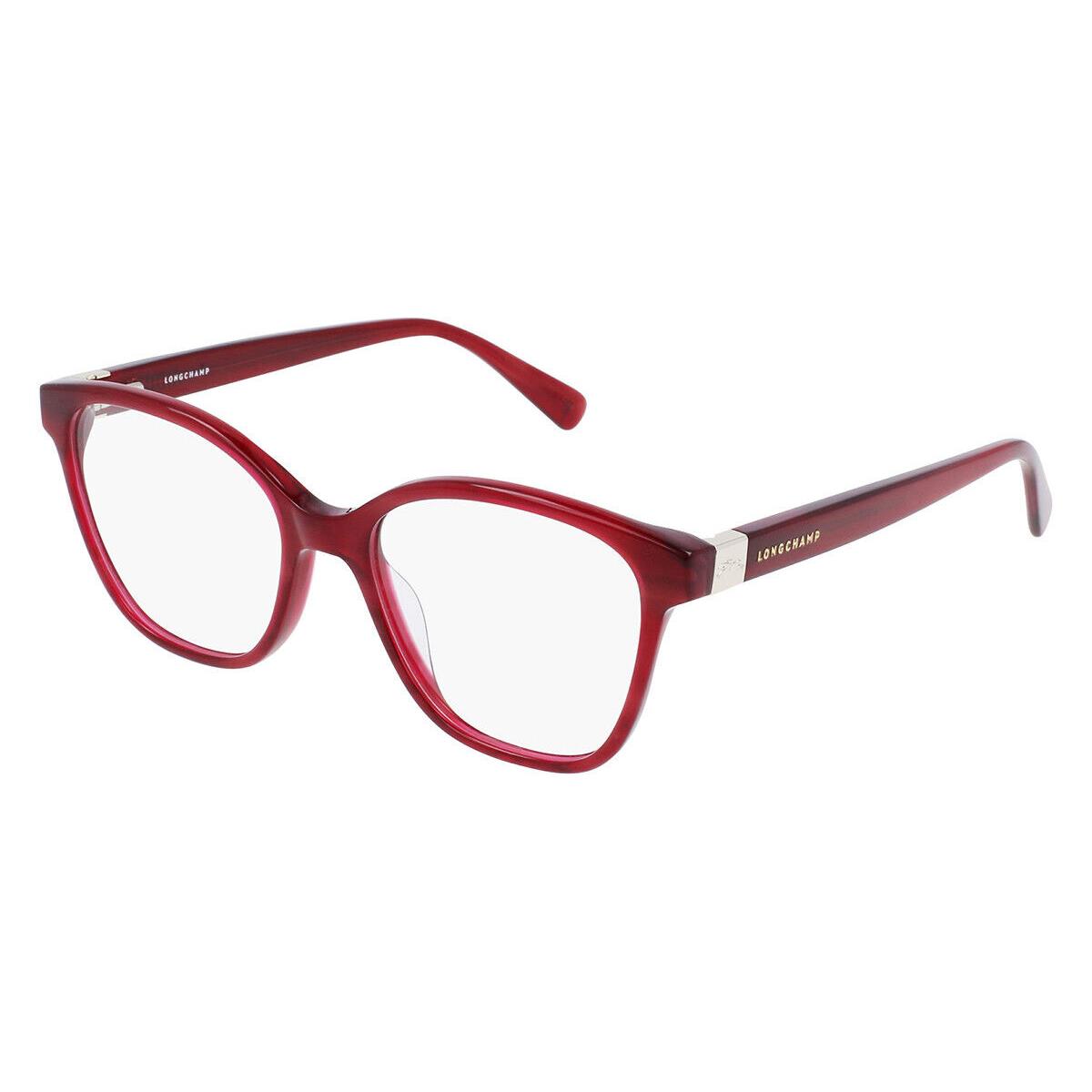 Longchamp LO2677 519 Striped Red Eyeglasses 51/17/140 with Longchamp Case