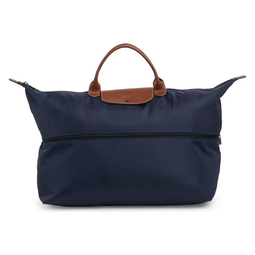 Longchamp Le Pliage Type L Expandable Large Short Handle Travel Tote Navy