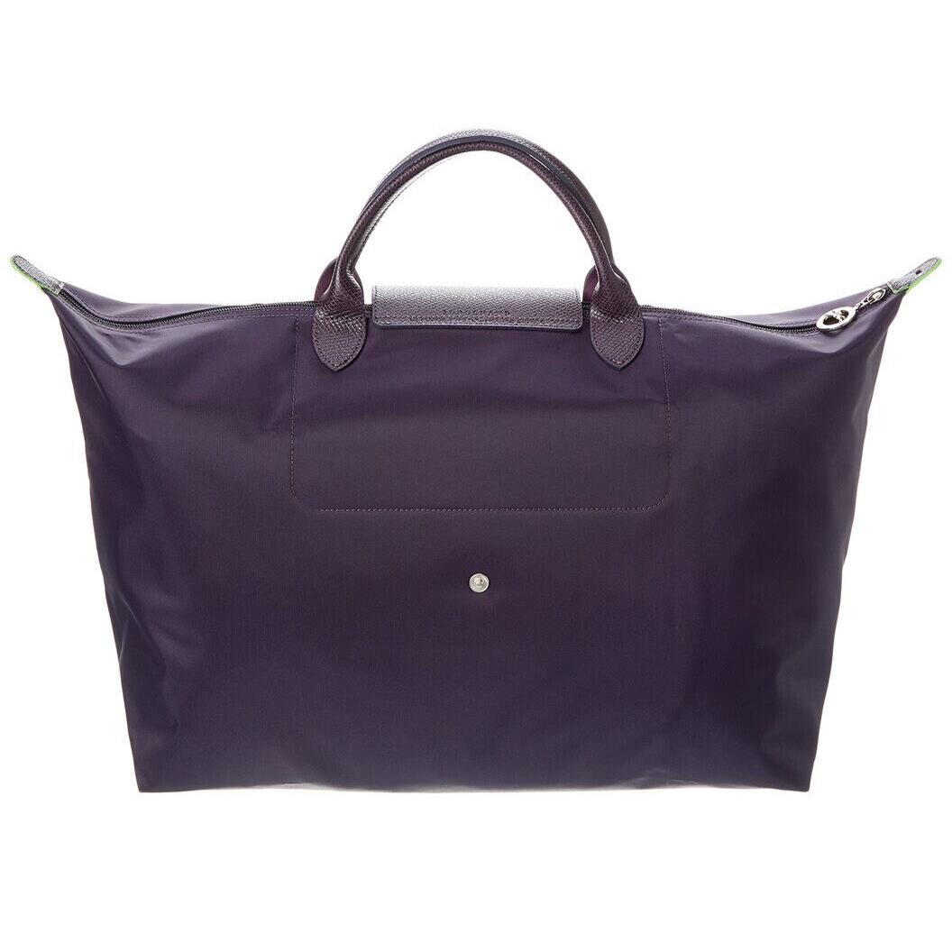 Longchamp Le Pliage 18 Type L Large Weekender Travel Tote Bilberry Purple