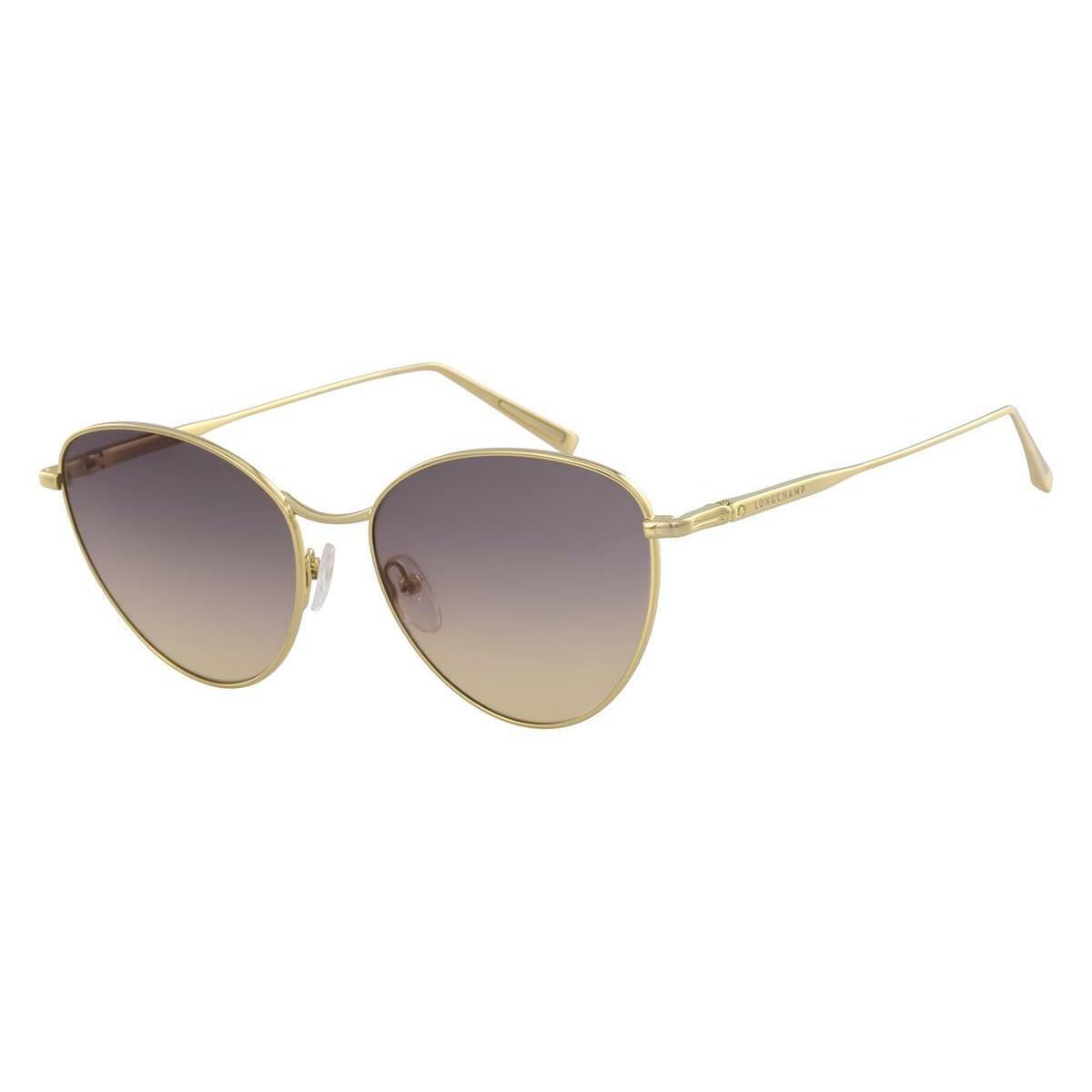 Longchamp LO112S 716 Gold Sunglasses 55mm with Case