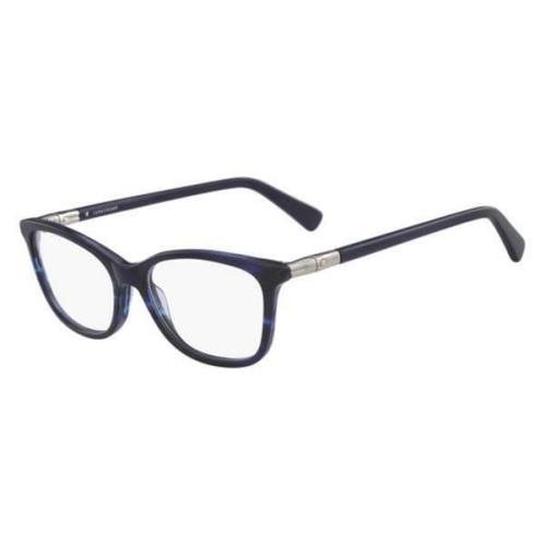 Longchamp LO2604 426 Striped Sky Blue Eyeglasses 53mm with Longchamp Case