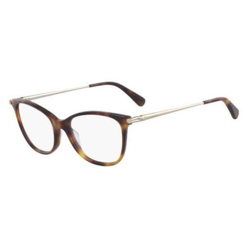 Longchamp LO2627 214 Havana Gold Eyeglasses 52mm with Longchamp Case