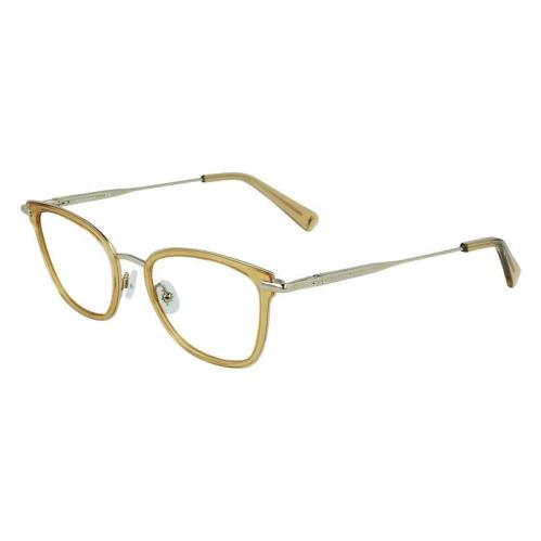 Longchamp LO 2145 740 Butterscotch Gold Eyeglasses 49/19/140 with Case