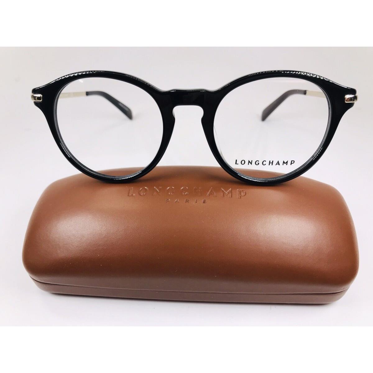 Longchamp LO2602 001 Black Eyeglasses 49mm with Case