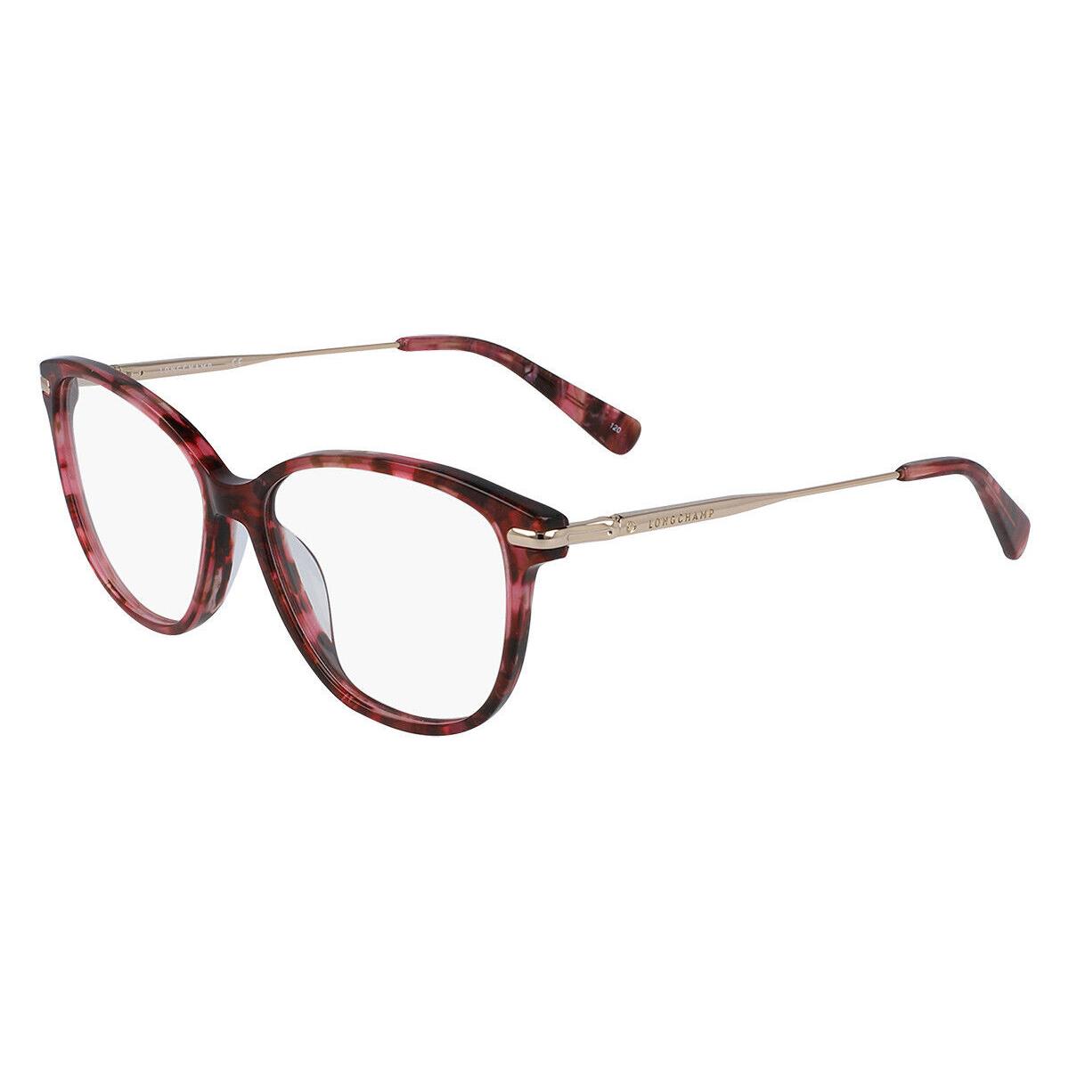 Longchamp LO 2669 518 Red Havana Eyeglasses 53/14/135 with Longchamp Case