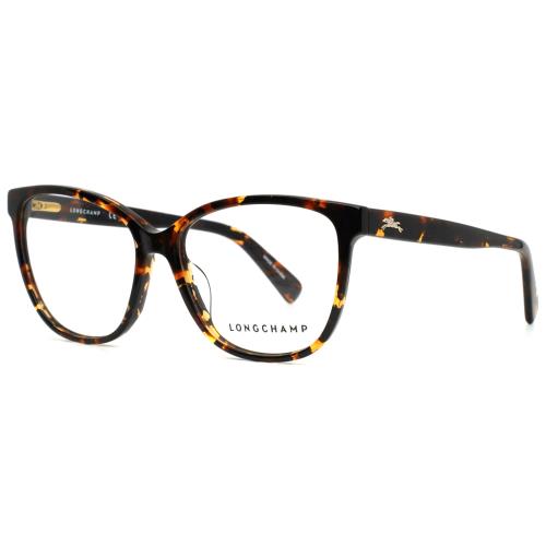 Longchamp LO2687 242 Dark Havana Womens Semi Cat Eye Eyeglasses 53-15-140