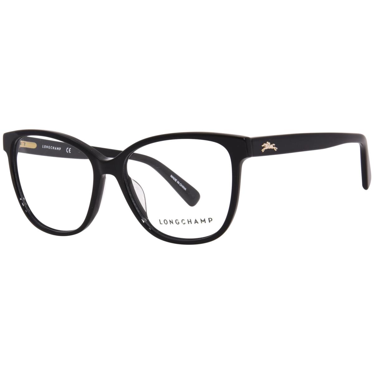 Longchamp LO2687 001 Eyeglasses Women`s Black Full Rim Cat Eye 53mm