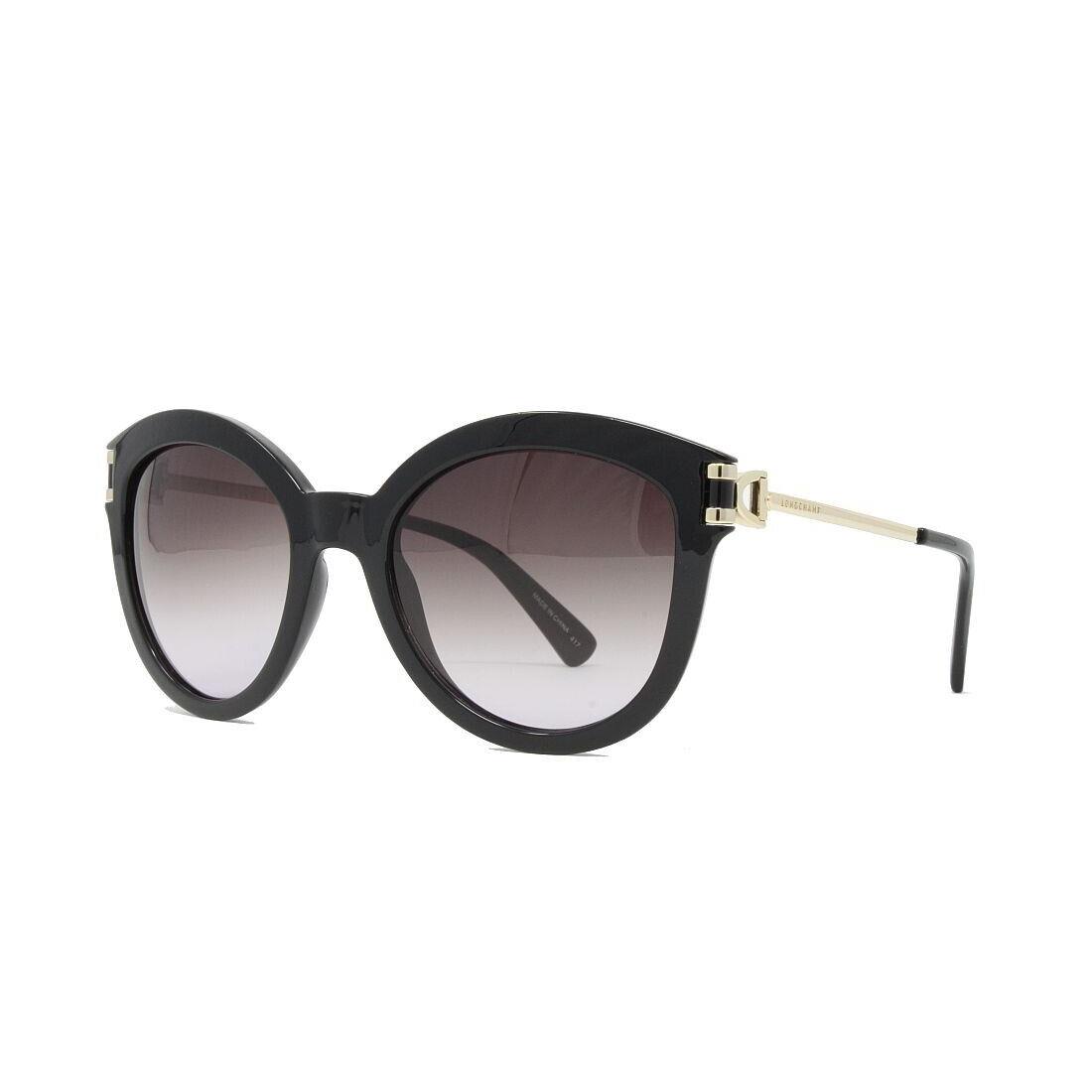 Longchamp Sunglasses Women`s Cat Eye LO604S 001 Black 55m