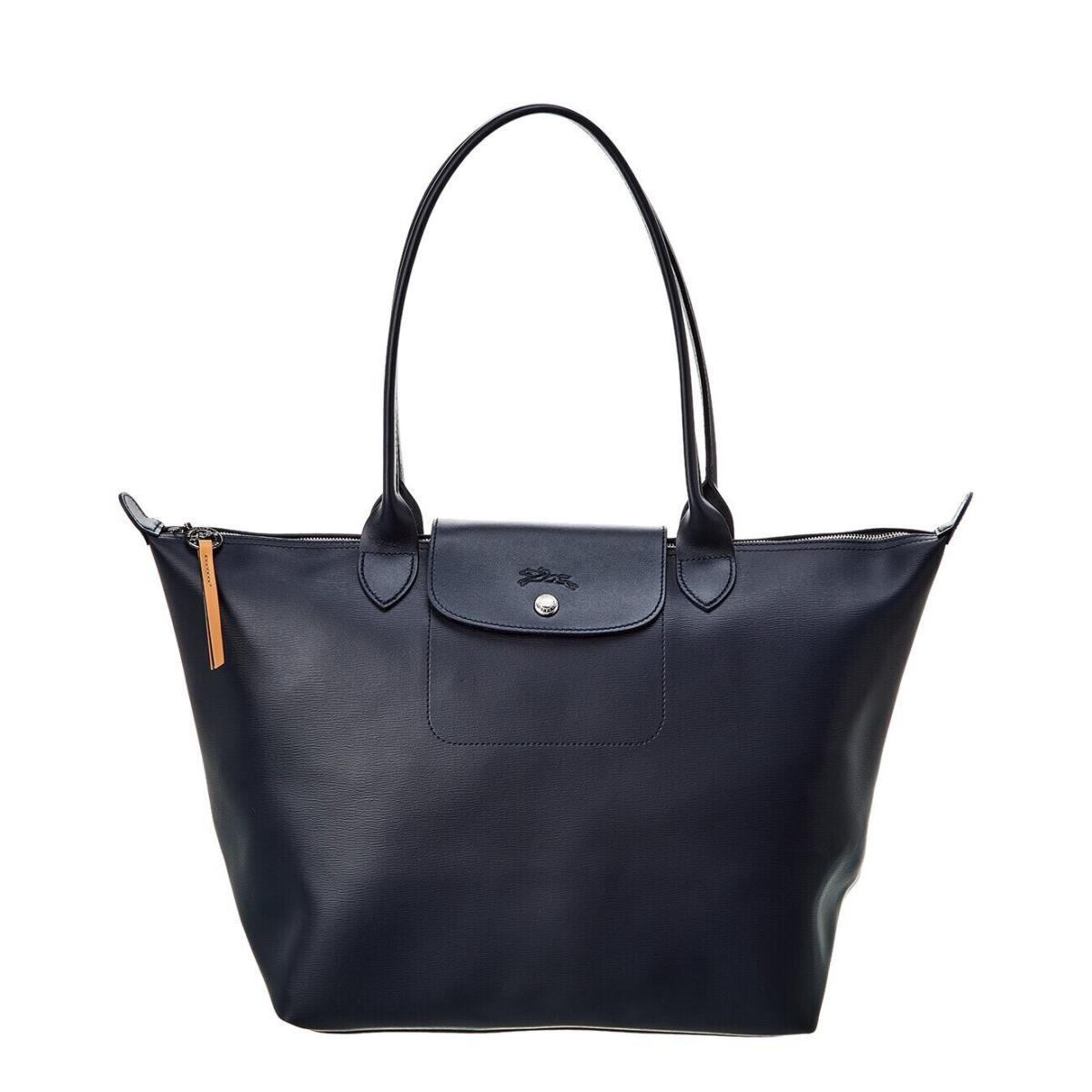 Longchamp Le Pliage City Large Shoulder Tote Navy Blue