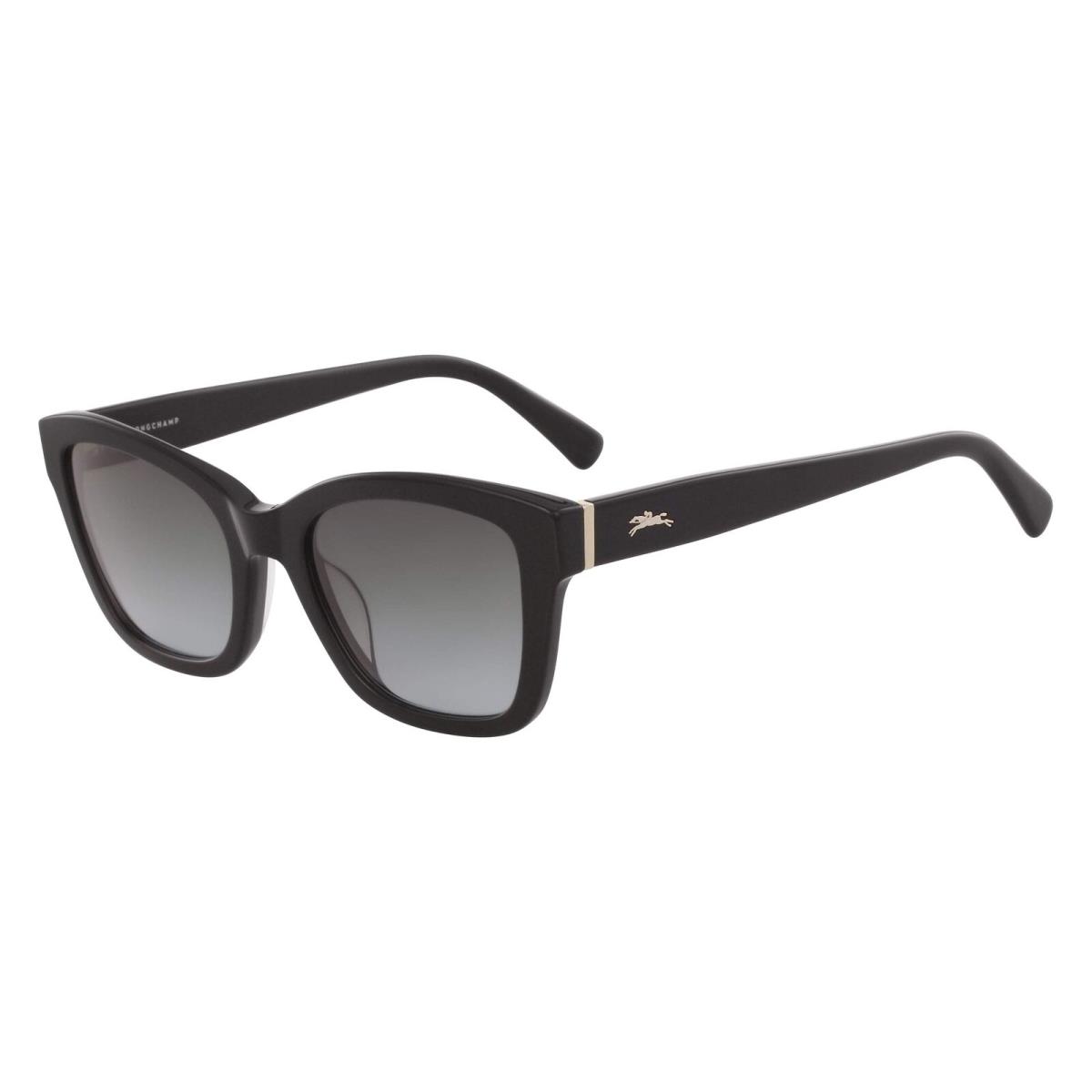 Longchamp LO 632S 001 Black Sunglasses with Grey Gradient Lenses