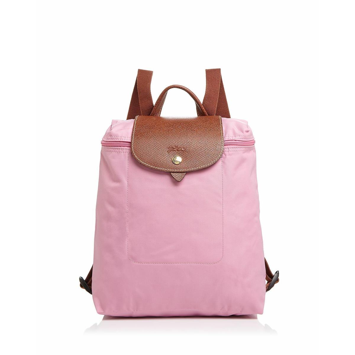 Longchamp Le Pliage Nylon Foldable Travel Backpack Pink