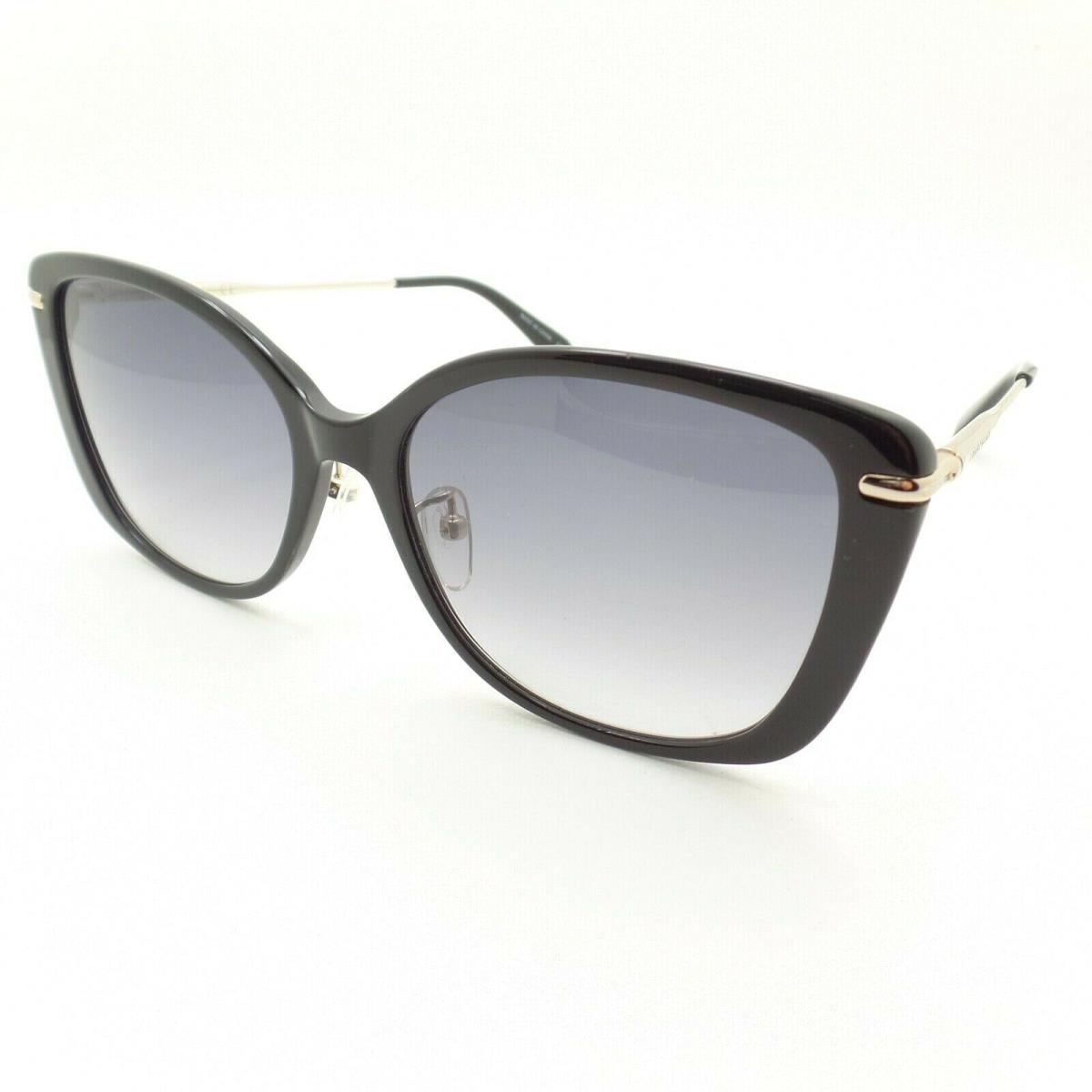 Longchamp LO654SA 001 Black Gold Grey Fade 56mm Nose Pads Sunglasses