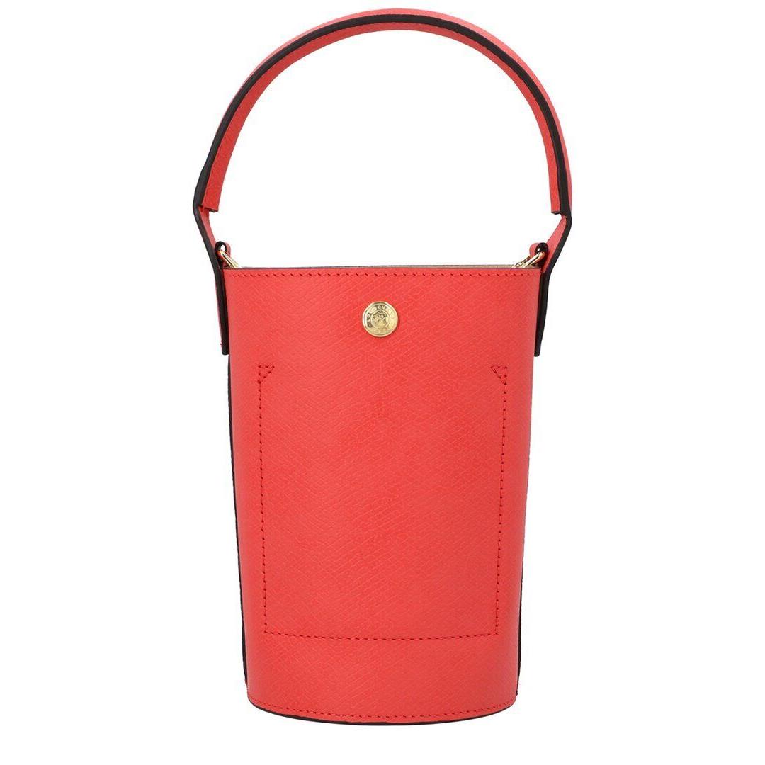 Longchamp Pure Xs Leather Crossbody Women`s Red