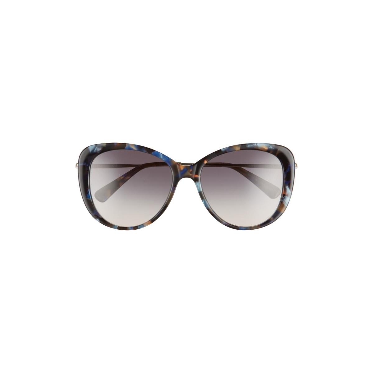 Longchamp LO 674S 433 Blue Marble Sunglasses with Grey Lenses