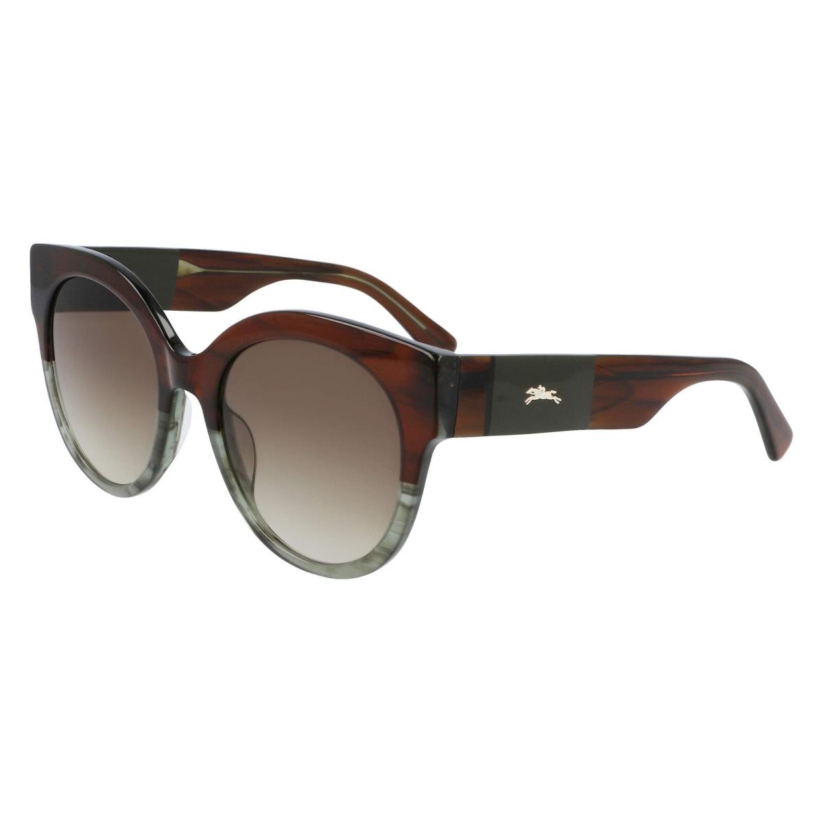 Longchamp LO673S 235 Brown Sage Sunglasses with Gradient Lenses