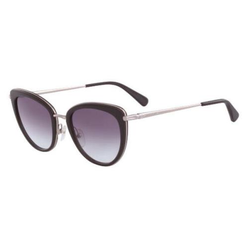 Longchamp LO633s 204 Chocolate Lilac Brown Gradient Cat Eye Women`s Sunglasses