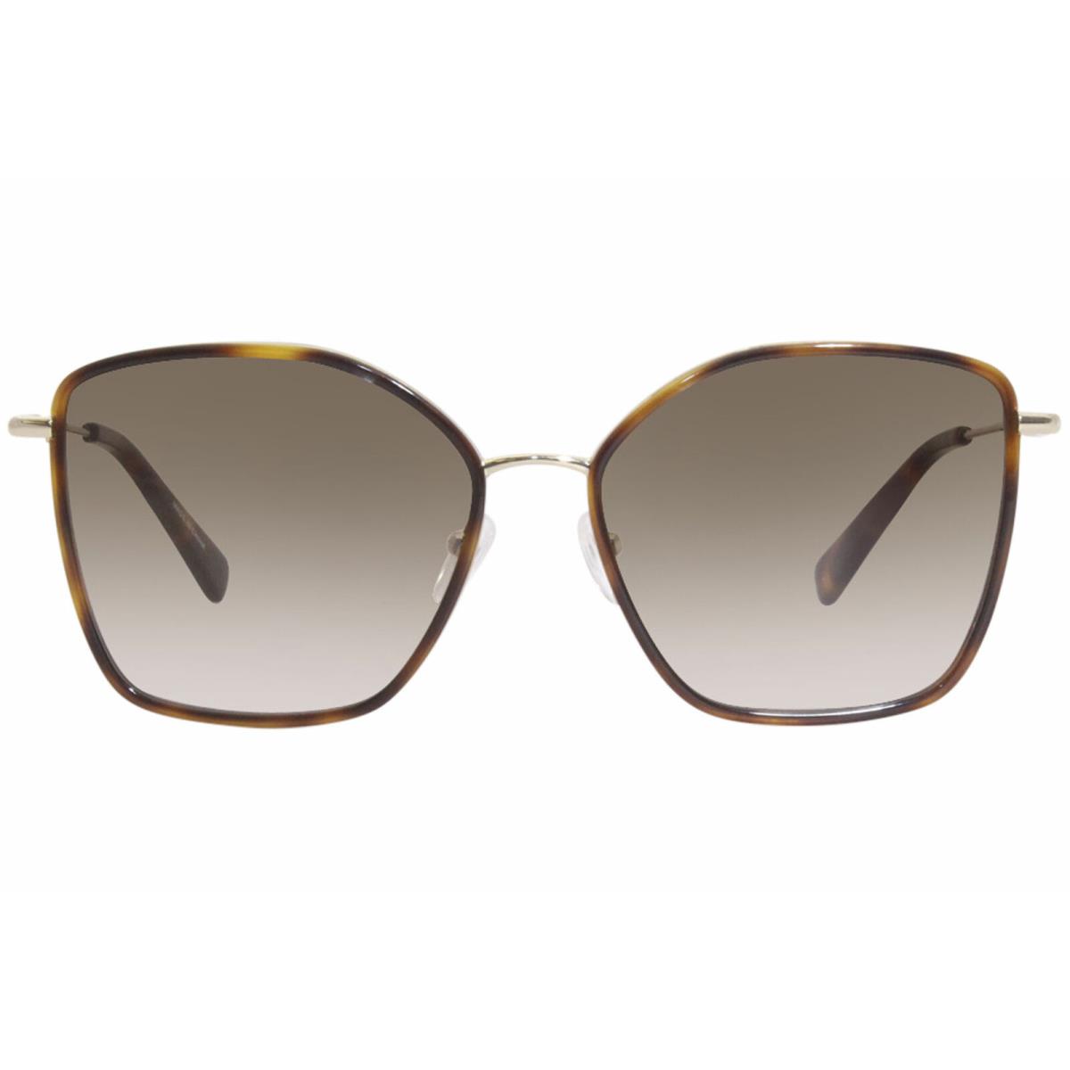 Longchamp LO685 712 Sunglasses Women`s Gold-khaki/green Gradient Lens Pilot 59mm