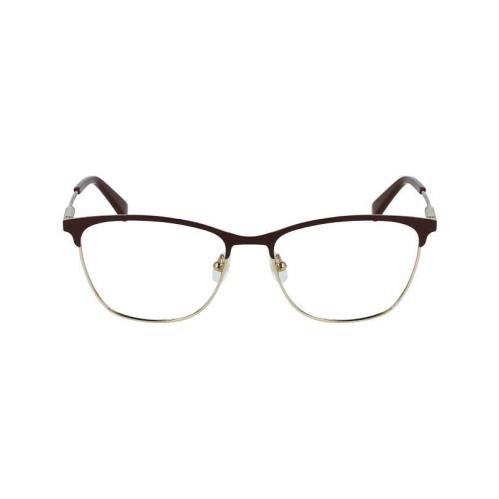 Longchamp LO 2146 200 Brown Eyeglasses 53/16/140 with Longchamp Case - Dark Brown Gold, Frame: Brown, Manufacturer: 200