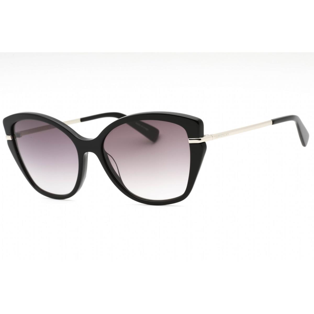 Longchamp Women`s Sunglasses Black Plastic Cat Eye Full Rim Frame LO627S 001