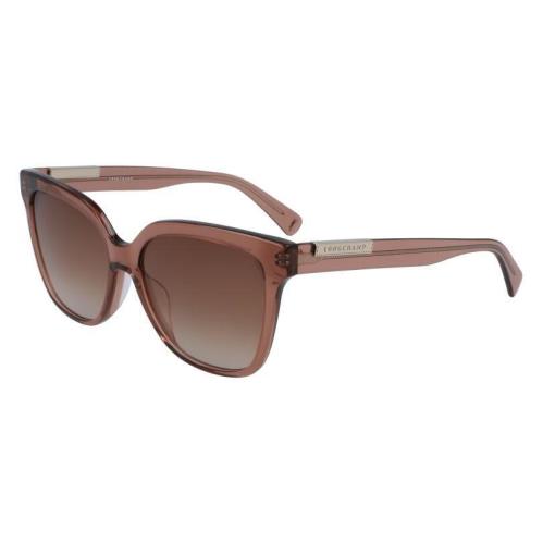 Longchamp LO 644S 272 Crystal Sunglasses with Brown Gradient Lenses