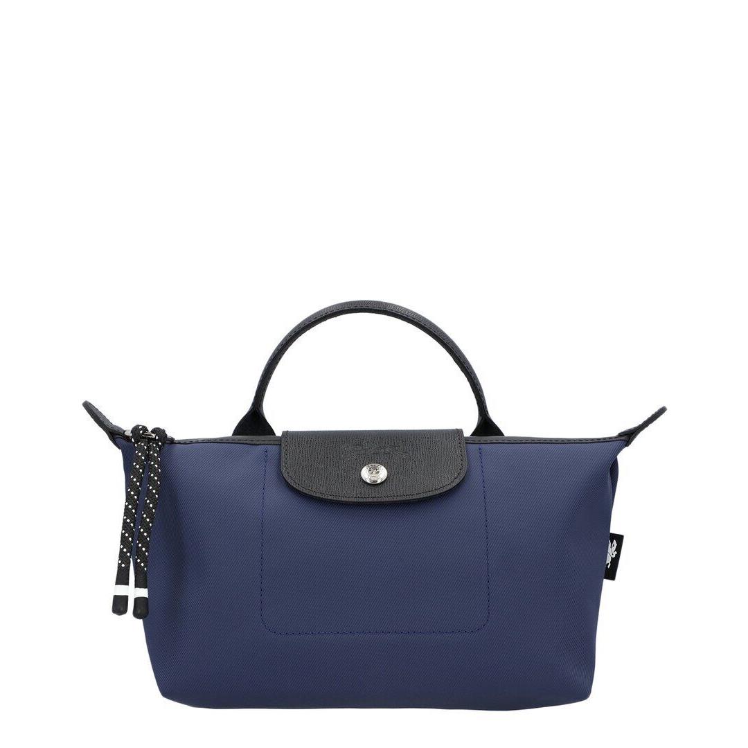 Longchamp Le Pliage Energy Xs Canvas Leather Handbag Women`s Blue