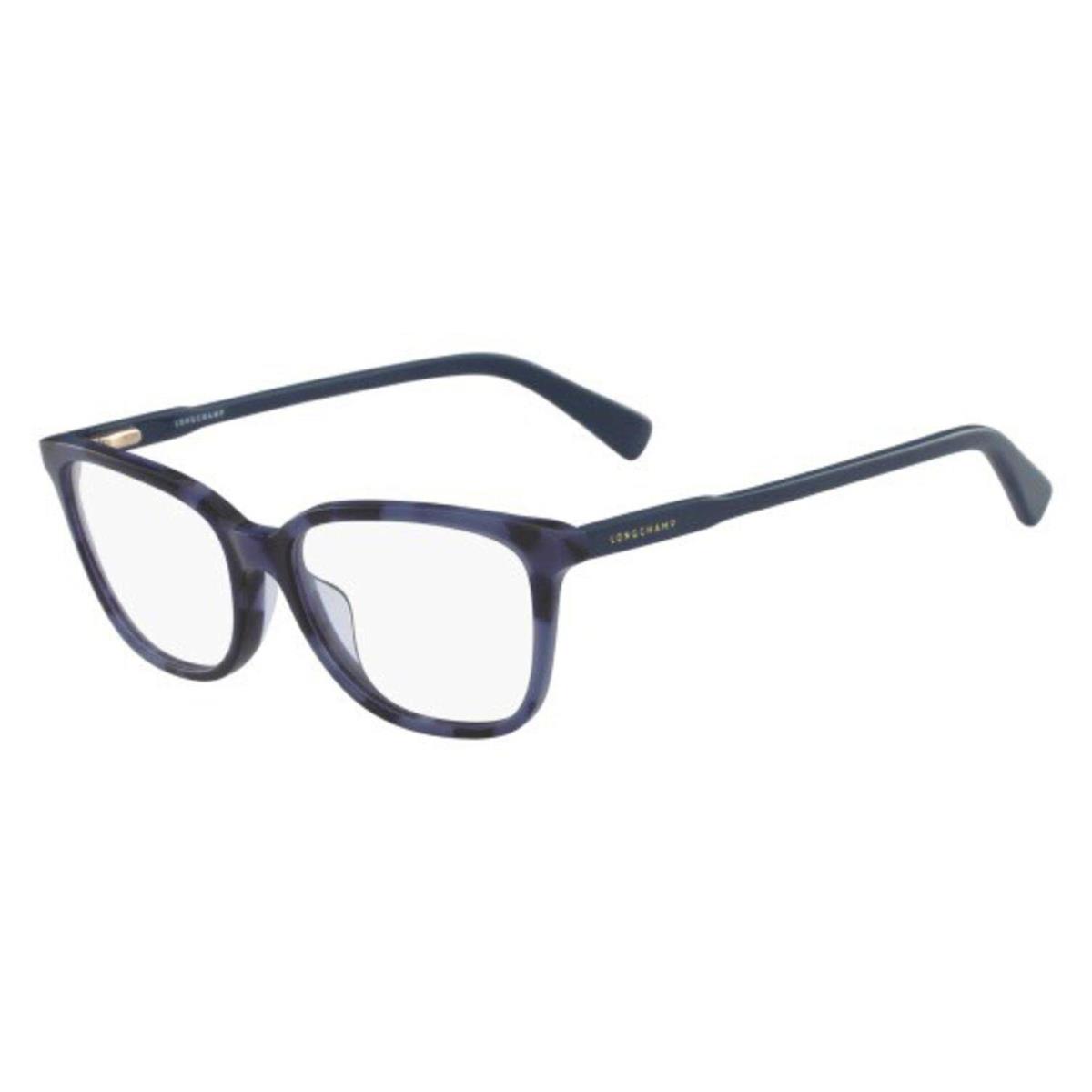 Longchamp LO 2607 461 Blue Tortoise Eyeglasses 54/16/140 with Longchamp Case