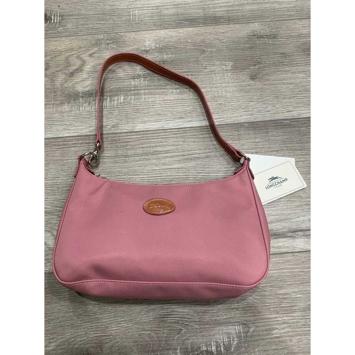 Longchamp Women`s Pink Leather Crossbody Bag