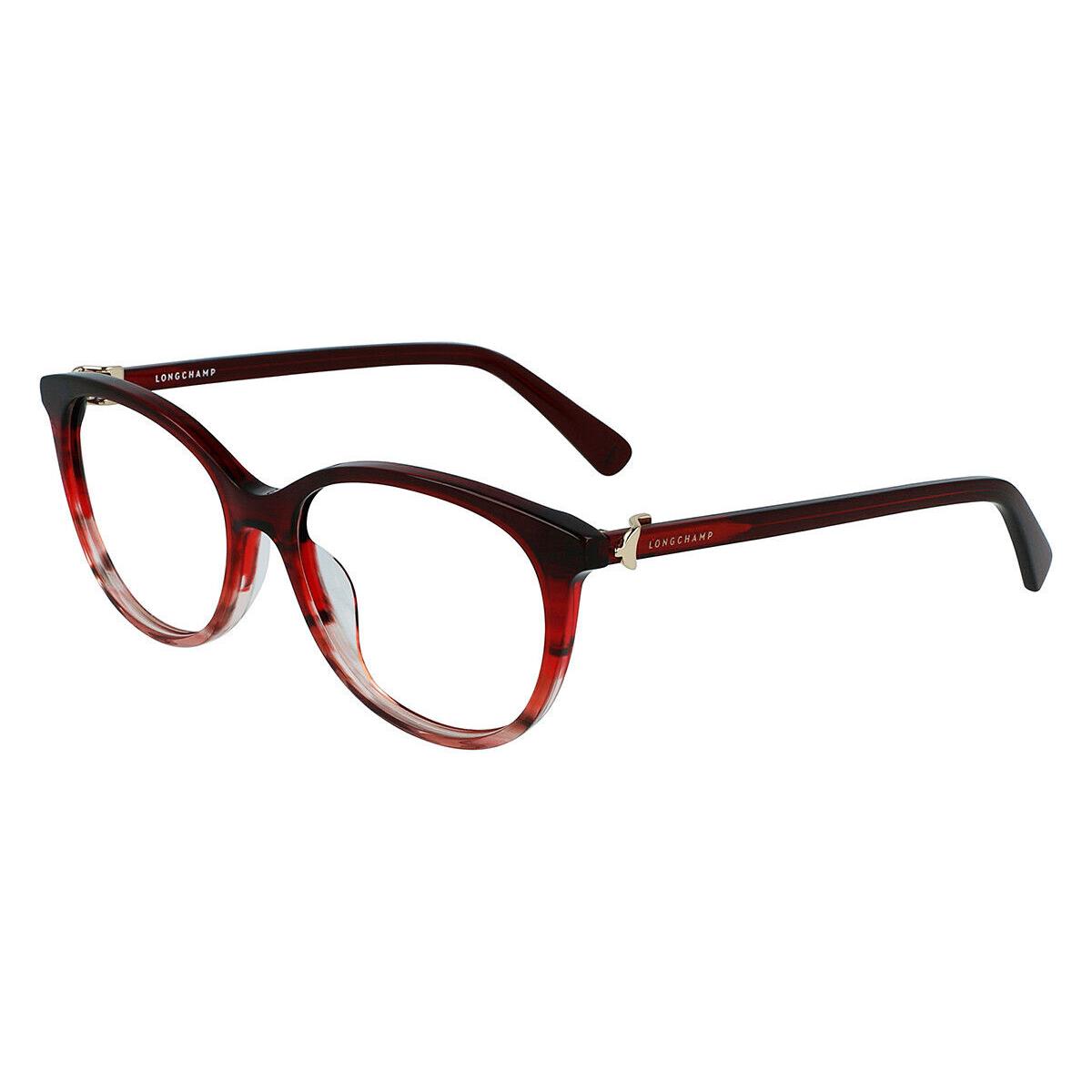 Longchamp LO 2684 616 Striped Red Eyeglasses 53/16/140 with Longchamp Case