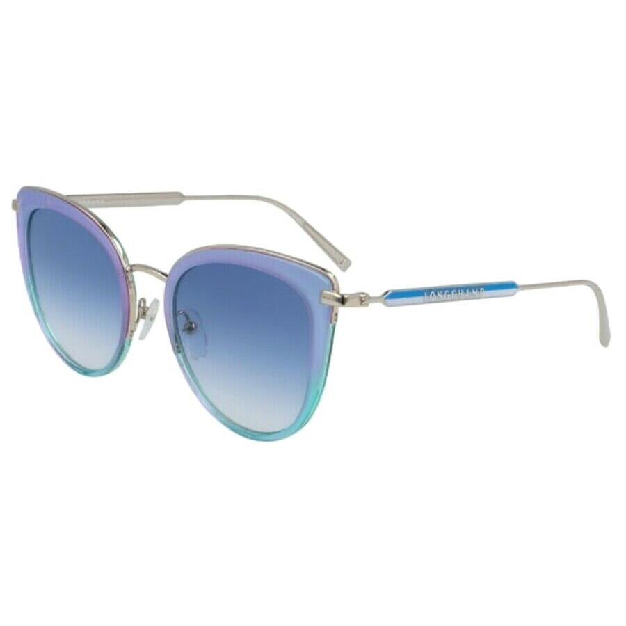 Longchamp LO661s 423 53mm Azure Gradient Cat Eye Women`s Sunglasses