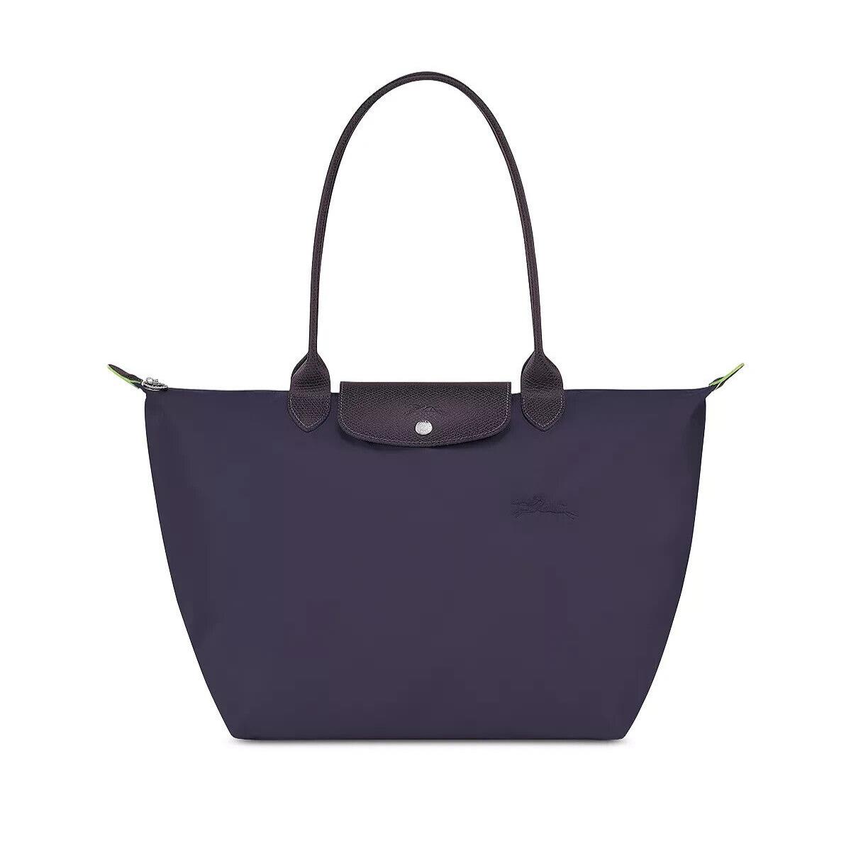 Longchamp Le Pliage Green Recycled Nylon Large Tote 1899 Bilberry Purple