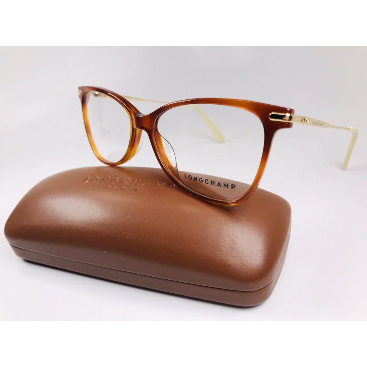 Longchamp LO2636 223 Blonde Havana Eyeglasses 55mm with Case