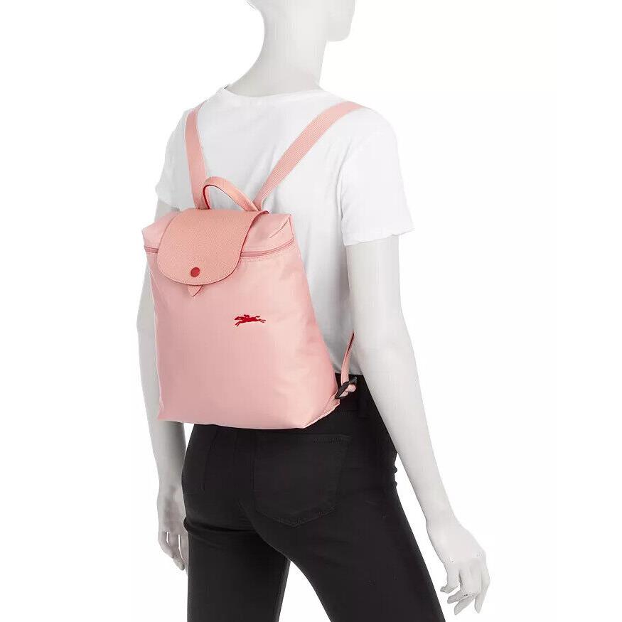 Longchamp Le Pliage Club Nylon Travel Backpack Bag Pinky 1699619A26 Authentc