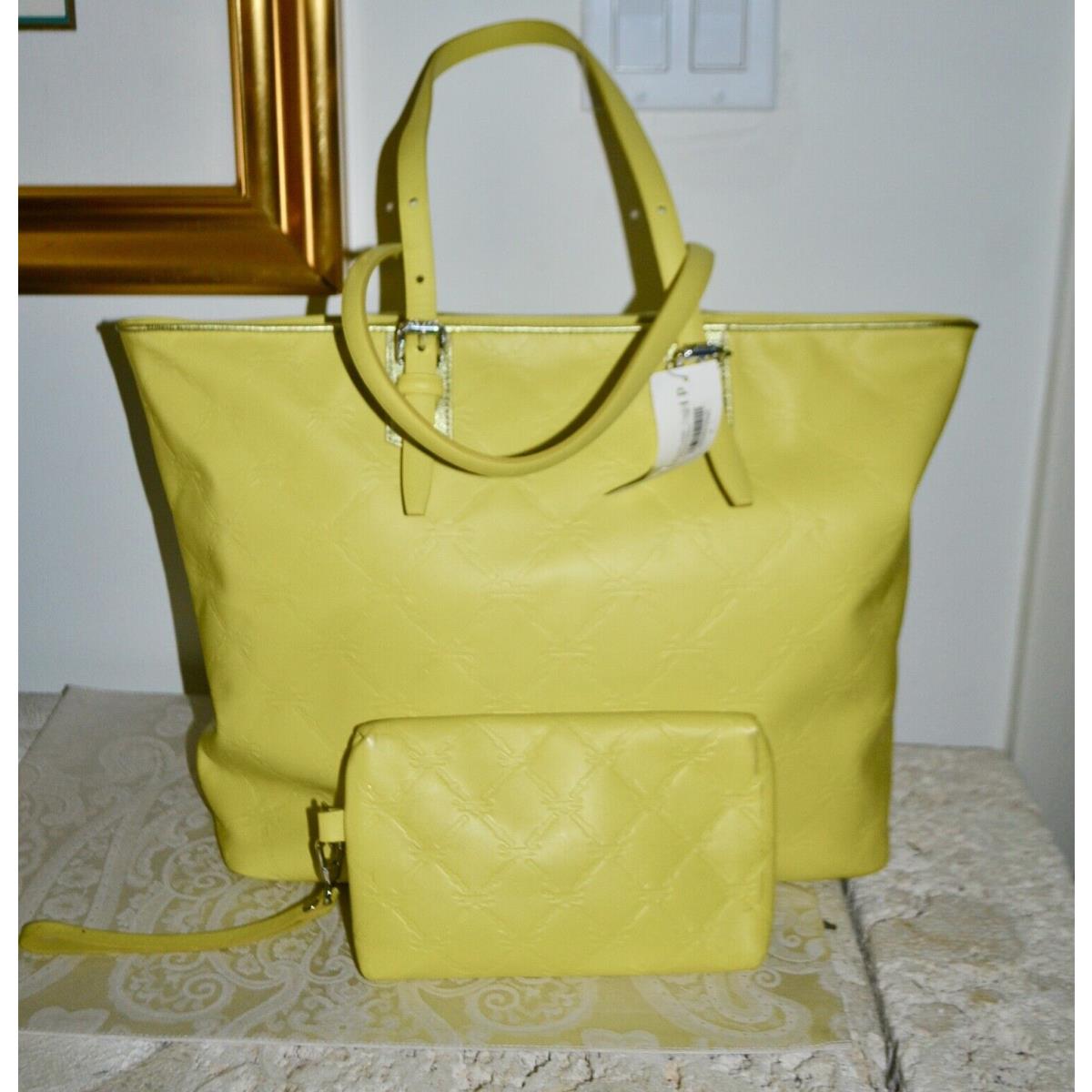 Longchamp LM Cuir Lemon Zip Shoulder Tote and Wristlet Pouch