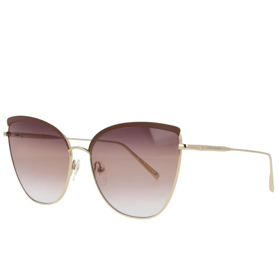 Longchamp Women`s Gradient Butterfly 60mm Sunglasses Gold Brown LO130S