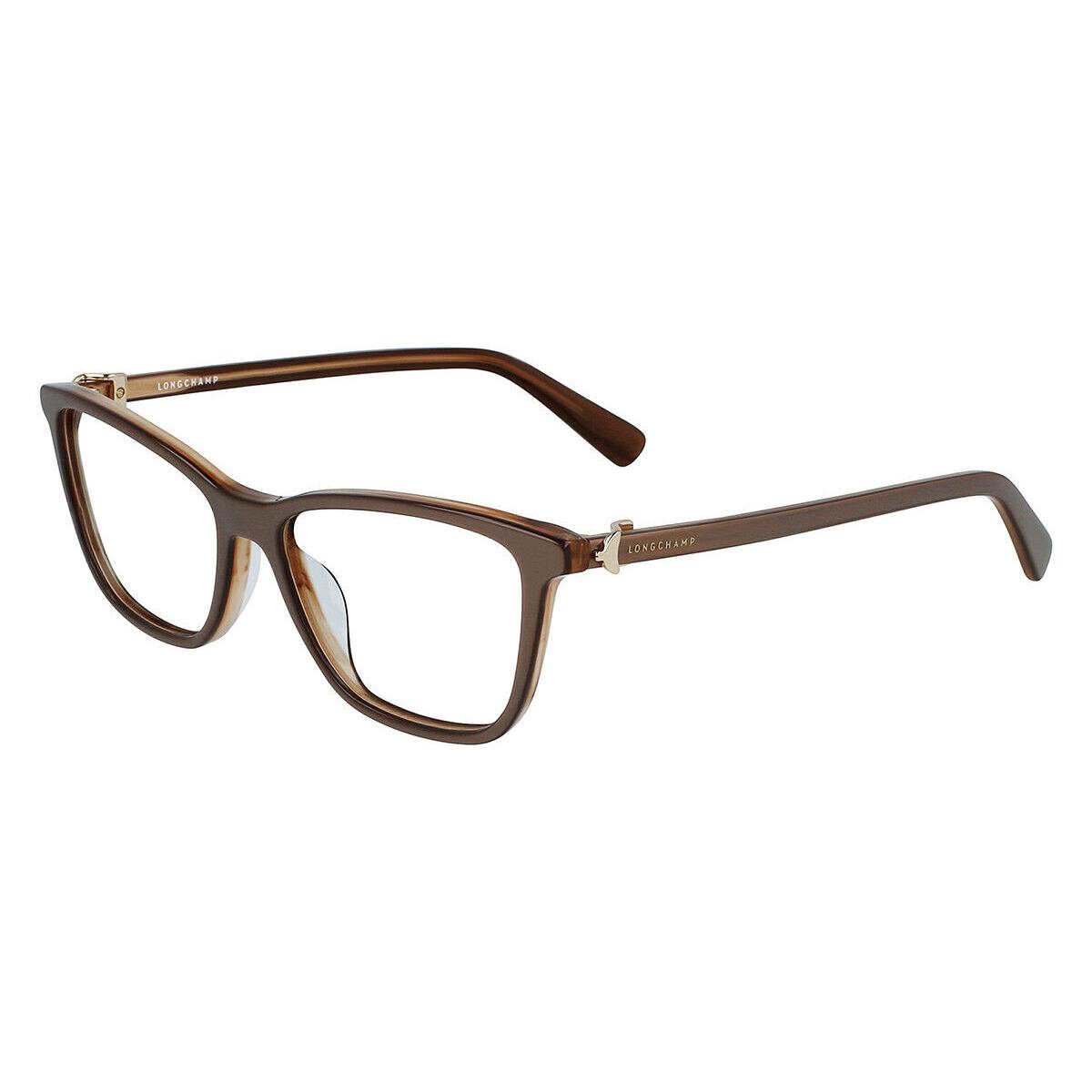 Longchamp LO 2685 278 Metallic Eyeglasses 51/15/140 with Longchamp Case - Brown, Frame: Beige, Manufacturer: 278