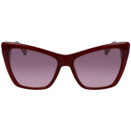 Longchamp LO669S 598 56mm Goyi Red Brown Gradient Cat Eye Women`s Sunglasses