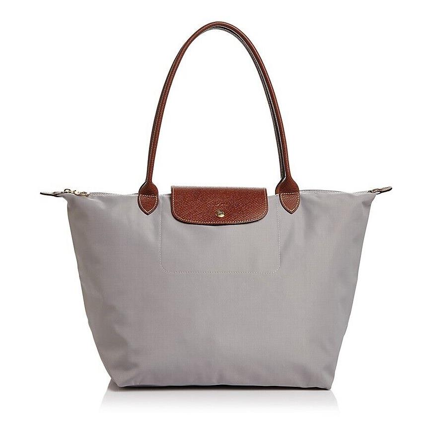 Longchamp Le Pliage Large Nylon Shoulder Tote 1899089P51 Grey Made in France