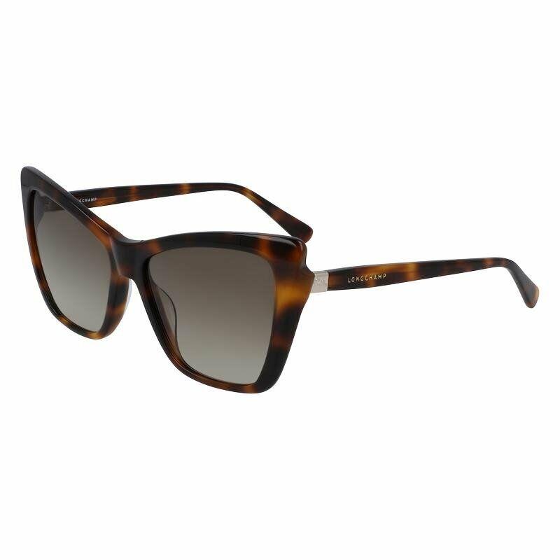 Longchamp LO669S 214 56mm Havana Brown Gradient Cat Eye Women`s Sunglasses