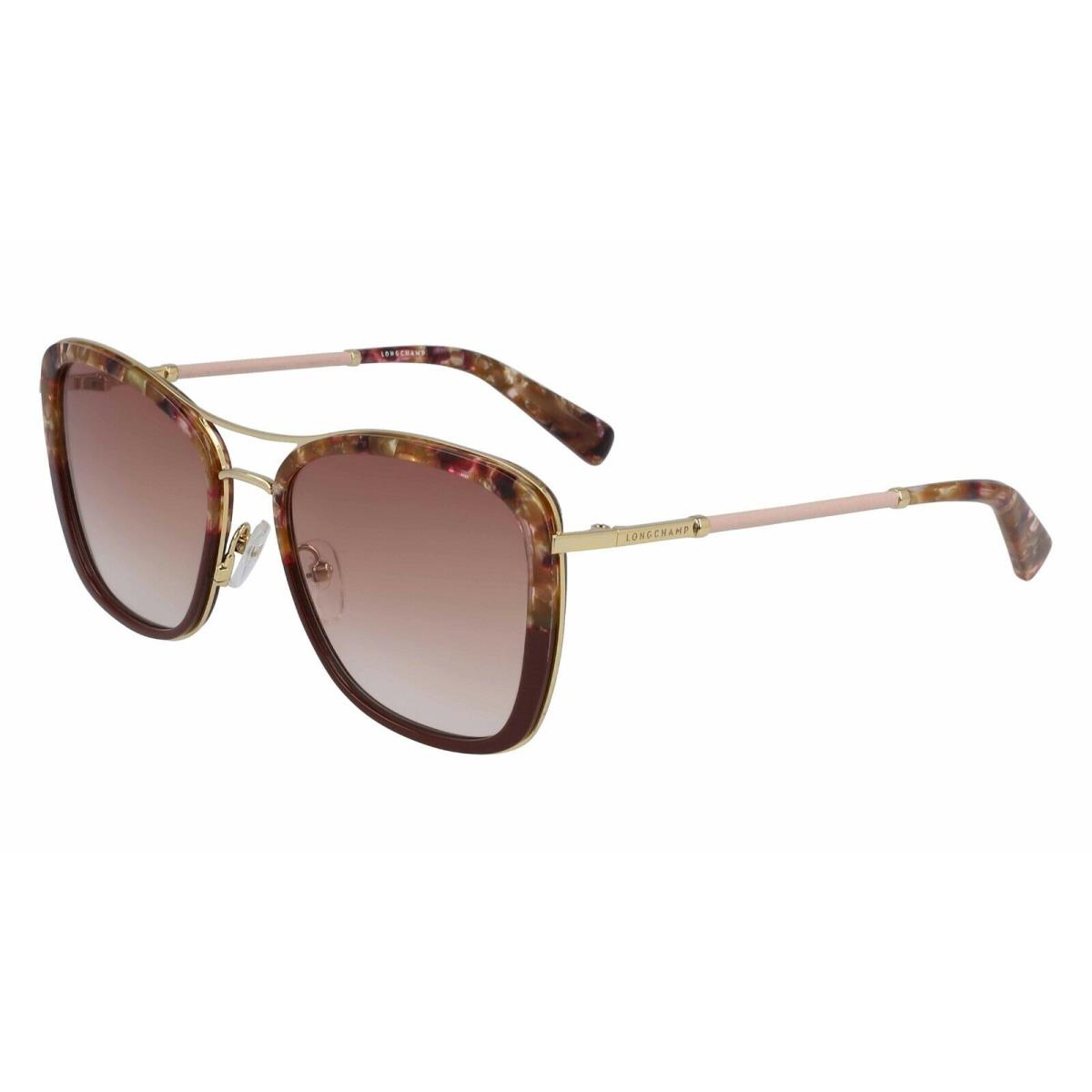 Longchamp LO639SL 606 56Mmm Burgundy Rose Brown Gradient Women`s Sunglasses