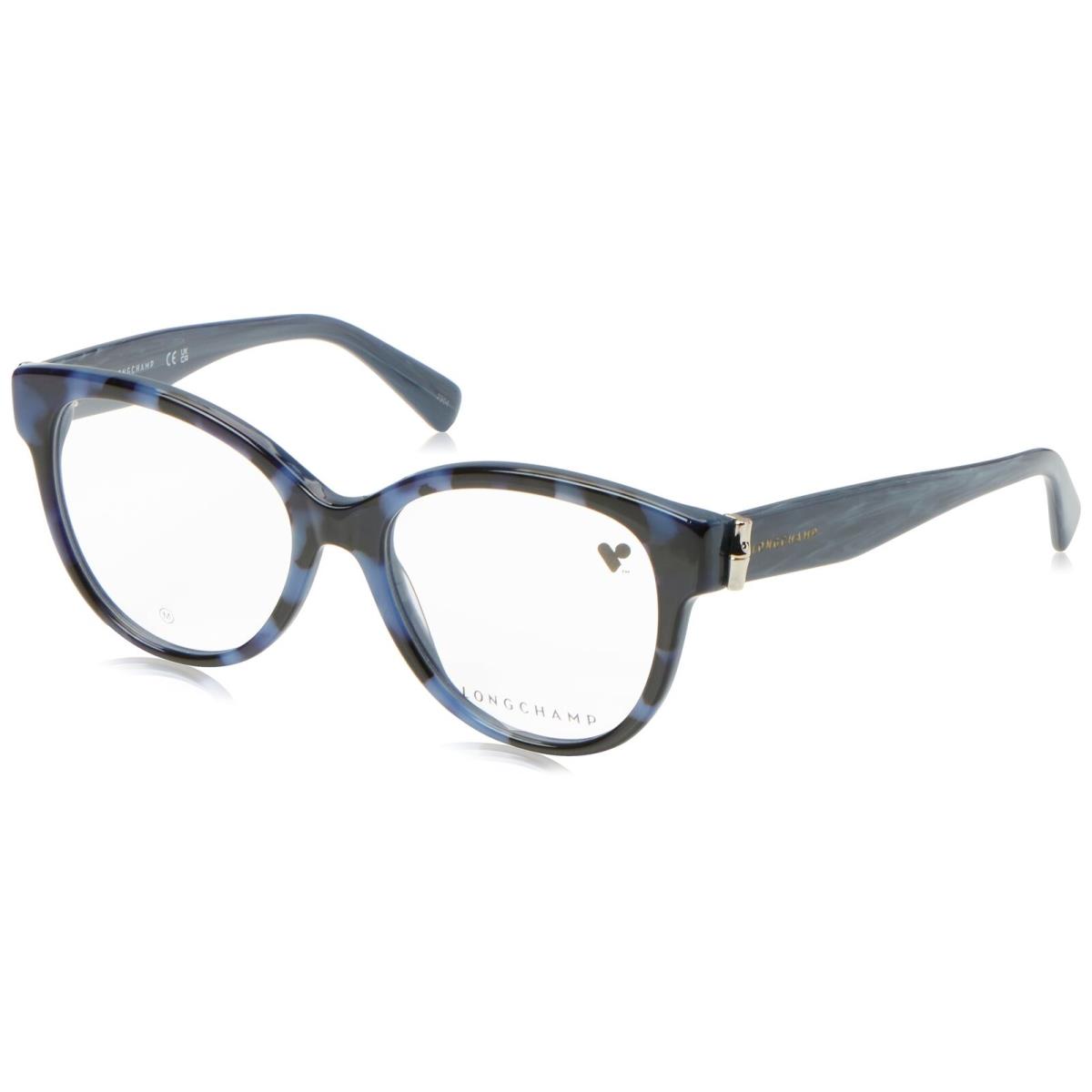 Longchamp LO-2714 430 Blue Havana Eyeglasses 52/17/140