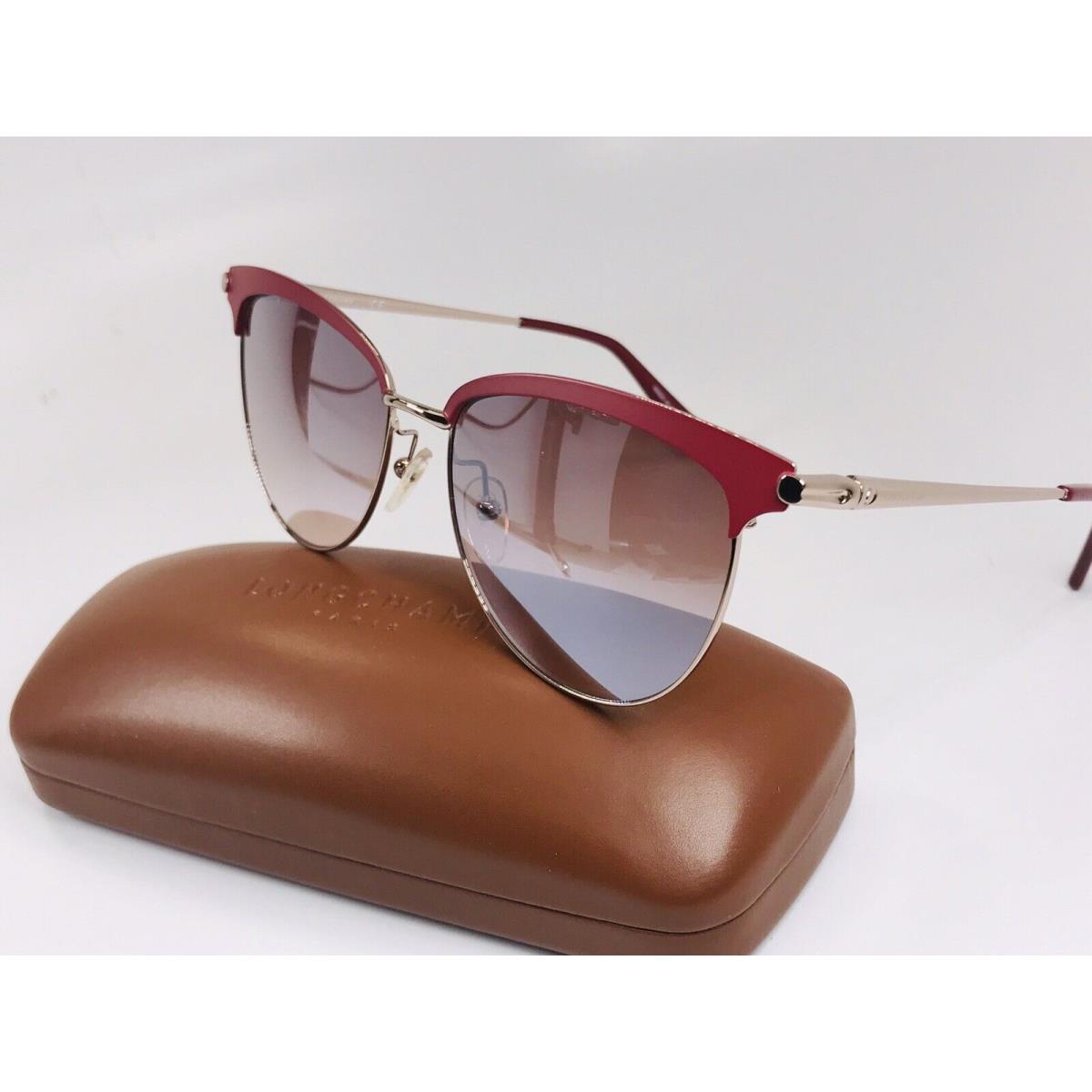 Longchamp LO107S 602 Wine Sunglasses 55mm with Case