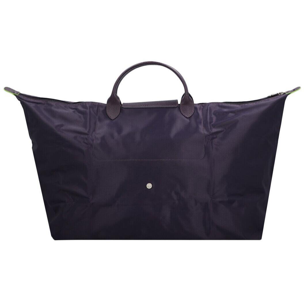 Longchamp Le Pliage XL Extra Large Weekender Travel Tote Bilberry Purple