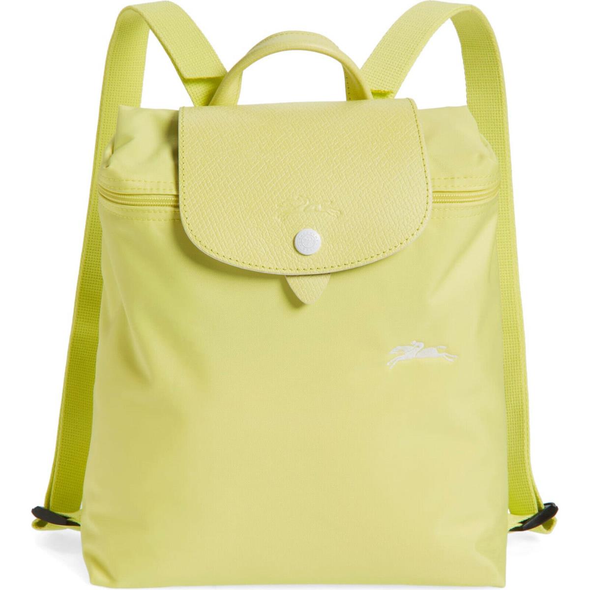 Longchamp Le Pliage Club Nylon Travel Backpack Bag Yellow 1699619